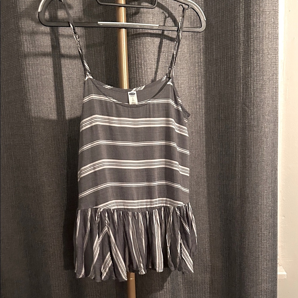 Old Navy Striped Peplum Tank